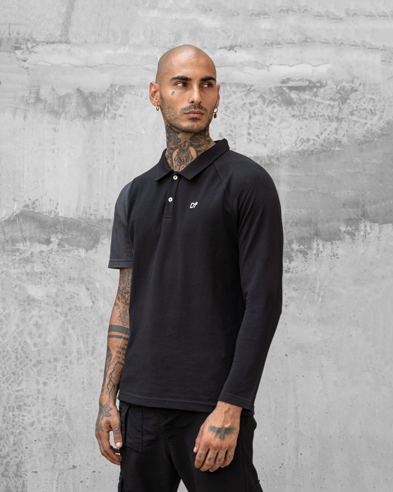 Polo - Black & Grey