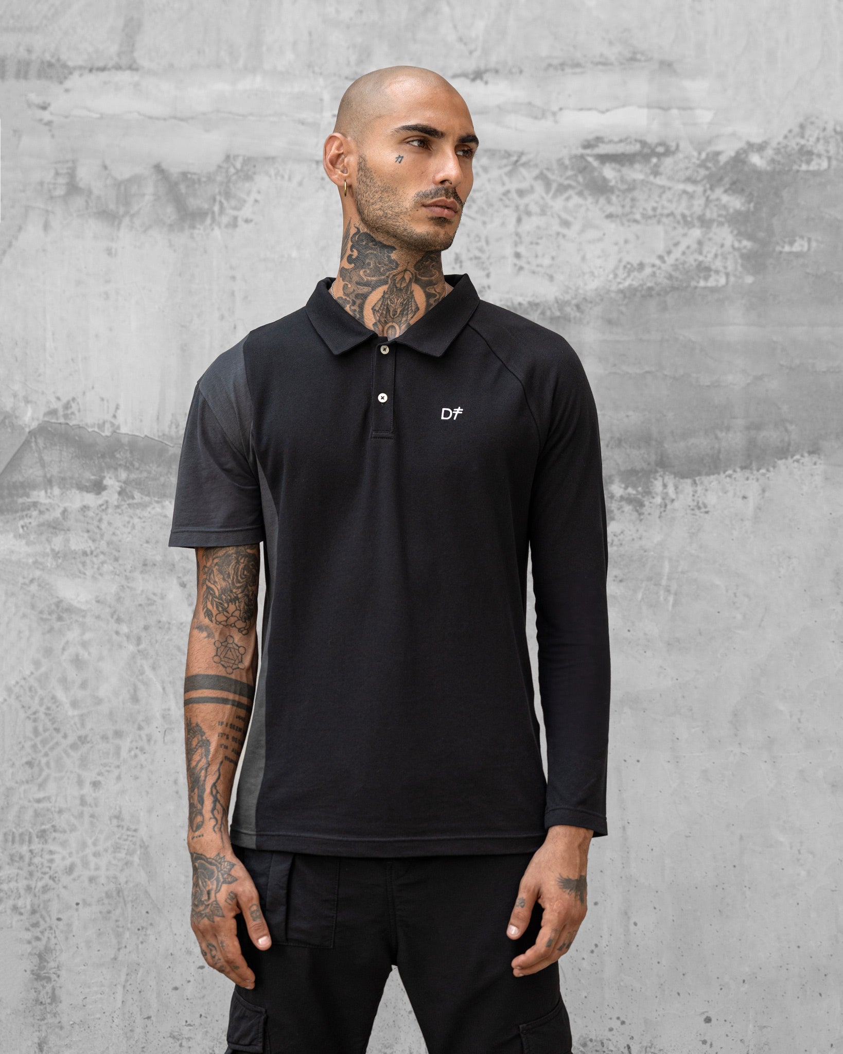 Polo - Black & Grey